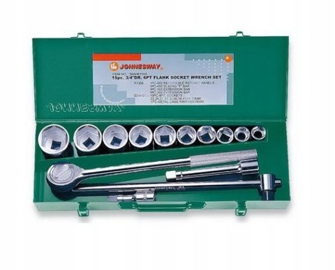 Jonnesway Zestaw kluczy nasadowych 3/4" 14szt