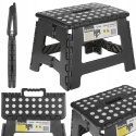 Antypoślizgowy Stołek Składany Keltin 150kg, Czarny, Kompaktowy K00398