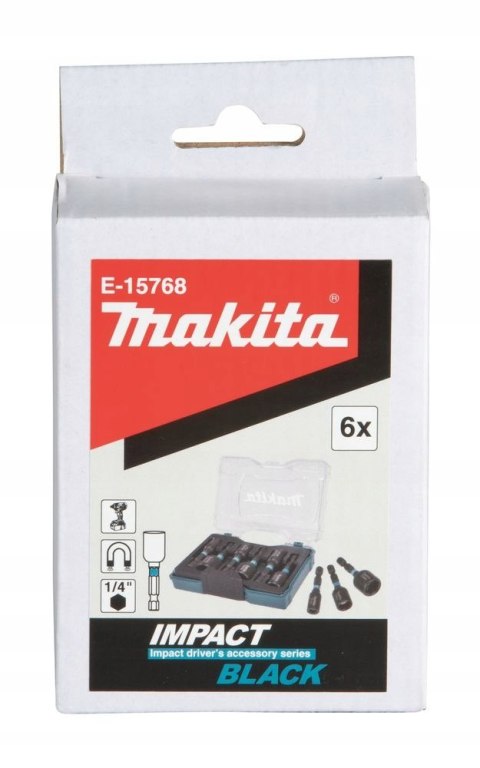 MAKITA E-15768 ZESTAW NASADEK 1/4" 50MM 6SZT