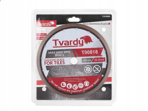 TARCZA DIAMENTOWA DO CIĘCIA GRESU GRES PORCELANOWY KWARC MARMUR 230mm