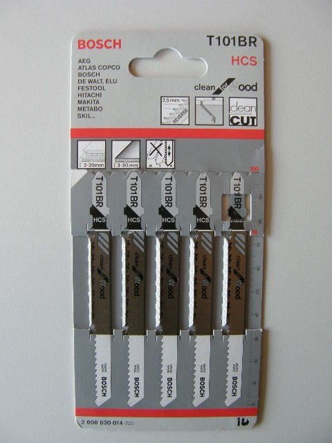 BOSCH BRZESZCZOT DO WYRZYNARKI 5 szt T101BR DREWNO BOSCH