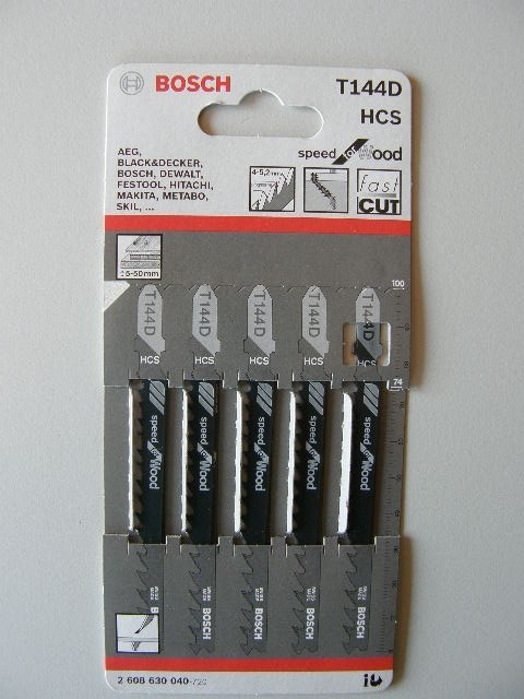 BOSCH BRZESZCZOT DO WYRZYNARKI 5 szt T144D DREWNO BOSCH