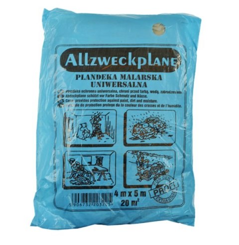 FOLIA 4 x 5m BUDOWLANA EXTRA GRUBA PAINTO