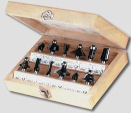 JOBI FREZY DO DREWNA KOMPLET 12 elem. TRZPIEŃ 8mm JOBI PROFI