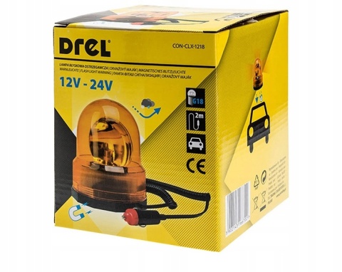 LAMPA OSTRZEGAWCZA KOGUT MAGNES BŁYSKOWA 12-24V CON-CLX-1218