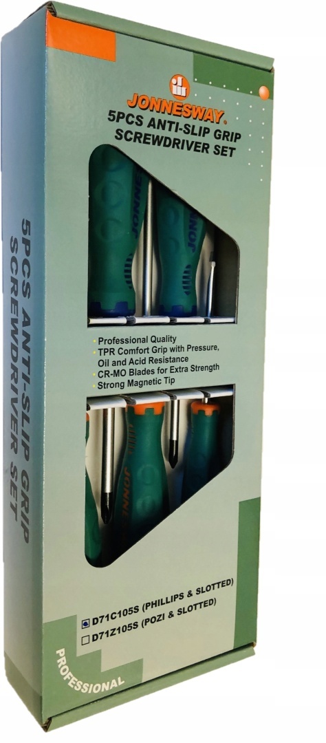 Zestaw wkrętaków 5szt. Jonnesway D71C105S