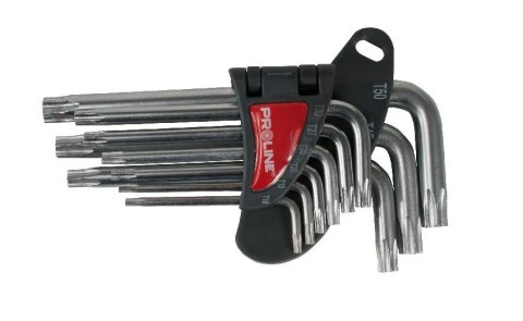 PROLINE KLUCZE TORX FAJKOWE 9 elem. T10-T50 48339 PROLINE
