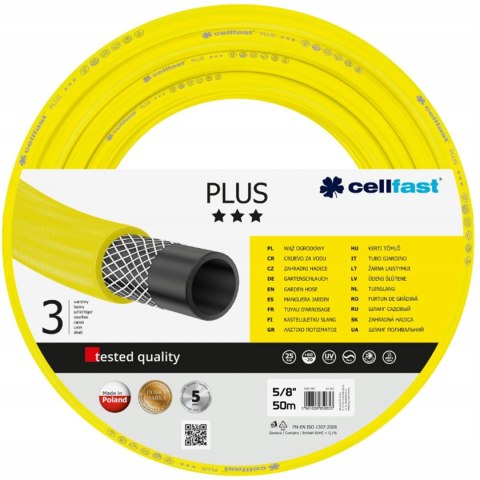 CELLFAST WĄŻ OGRODOWY PLUS 5/8" 50m * CELLFAST