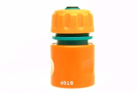 FLO SZYBKOZŁĄCZE DO WĘŻA OGRODOWEGO 1/2" Z FUNKCJĄ STOP TOYA