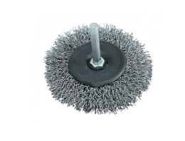 SZCZOTKA 80mm TARCZOWA, Z TRZPIENIEM /MEGA PROLINE