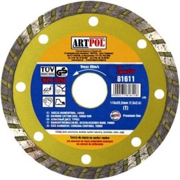 TARCZA DIAMENTOWA 230 x 22,2mm TURBO /AR ARTPOL