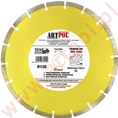 TARCZA DIAMENTOWA 400 x 32/25,4/22,2m SEGMENTOWA /AR ARTPOL