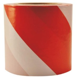 TAŚMA OSTRZEGAWCZA 100m x 80mm BIAŁO - CZERWONA PAINTO