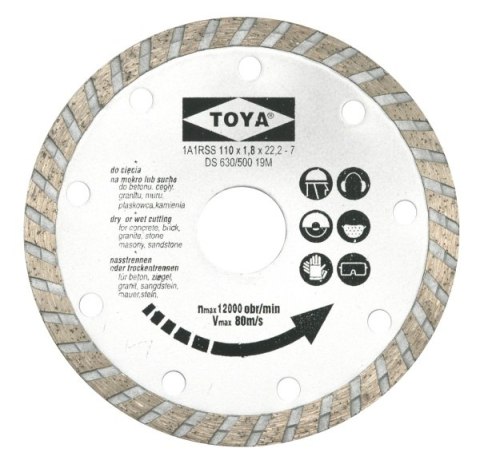 VOREL TARCZA DIAMENTOWA 230mm TURBO 08755 TOYA