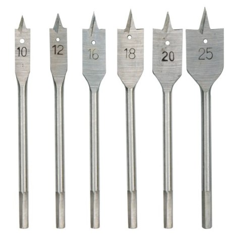 VOREL WIERTŁA ŁOPATKOWE KPL. 6szt. 10 - 25mm 22500 TOYA