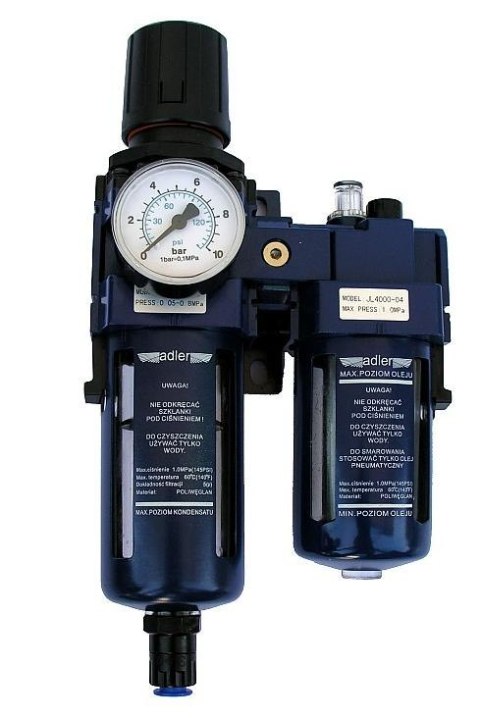 ADLER FILTR ODWADNIACZ + REDUKTOR + NAOLEJACZ 1/2" ADLER
