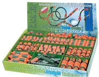 ZESTAW ZŁĄCZEK OGRODOWYCH 1/2"/3/4" 166 elem. R1500 RAMP