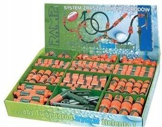 ZESTAW ZŁĄCZEK OGRODOWYCH 1/2"/3/4" 166 elem. R1500 RAMP