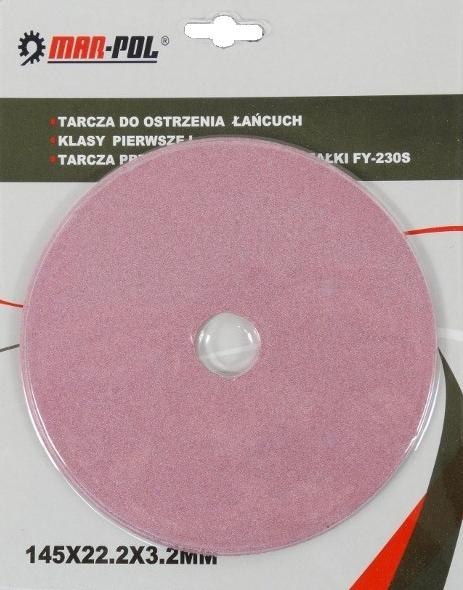 MAR-POL TARCZA DO OSTRZENIA ŁAŃCUCHA 145 x 22,2 x 3,2mm MAR-POL