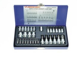JONNESWAY KOŃCÓWKI KOMPLET 32 elem. S06H232S JONNESWAY