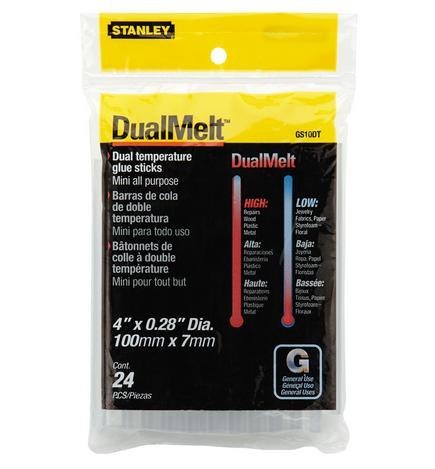 STANLEY KLEJ DUAL TEMP MINI 7mm 4"/24szt. STANLEY