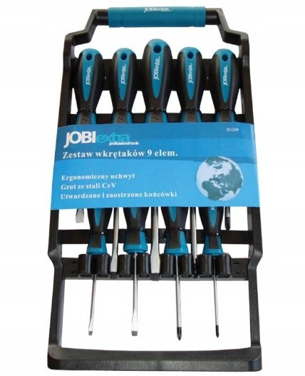 WKRĘTAKI 9szt./WIESZAK JOBI EXTRA