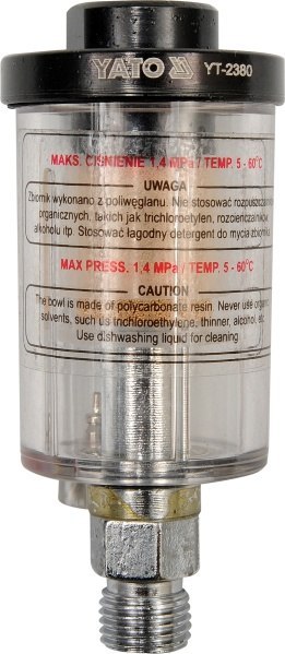 YATO REDUKTOR PNEUMATYCZNY + MANOMETR 1/4" 2381 YATO