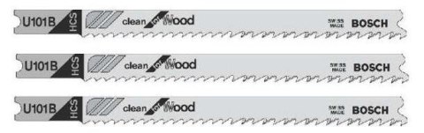 BOSCH BRZESZCZOT DO WYRZYNARKI 3 szt U101B DREWNO BOSCH