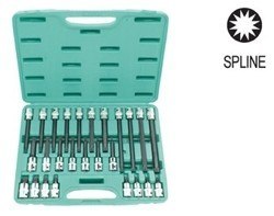 JONNESWAY KLUCZE TRZPIENIOWE SPLINE 26 elem. Z NASADKĄ 1/2