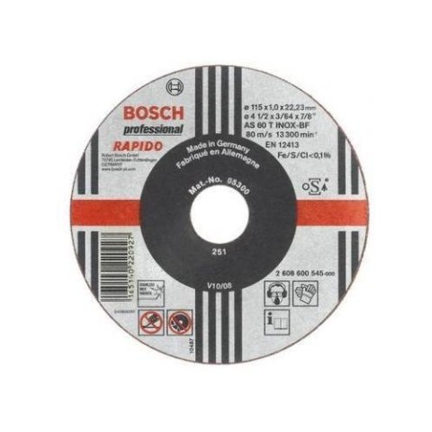 BOSCH TARCZA DO METALU 115mm x 1,0mm x 22mm RAPIDO BOSCH
