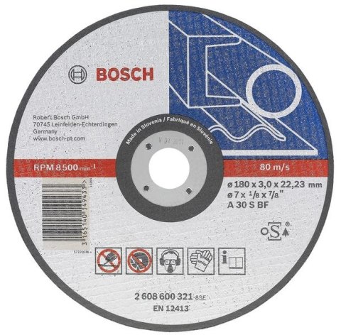 BOSCH TARCZA DO METALU 125mm x 2,5mm x 22mm BOSCH