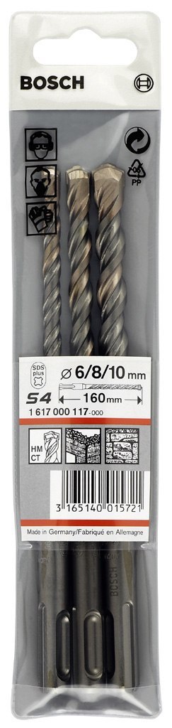 BOSCH WIERTŁO SDS S4L 3szt 6-10mm BOSCH