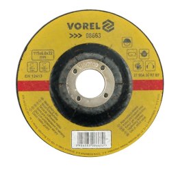 VOREL TARCZA DO SZLIFOWANIA METALU 125 x 6,8 x 22,2mm 08665 TOYA