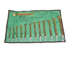 JONNESWAY KLUCZE PŁASKO-OCZKOWE GŁĘBOKO-ODSADZANE KOMPLET 12szt. 8-22mm JONNESWAY