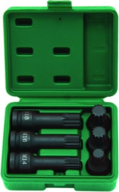 JONNESWAY KLUCZE TRZPIENIOWE SPLINE UDAROWE 6 elem. Z NASADKĄ 1/2" S64A4106S JONNESWAY