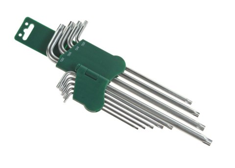 JONNESWAY KLUCZ TORX TYP "L" KOMPLET 9cz. BARDZO DŁUGIE 5-KĄTNE H16109S JONNESWAY