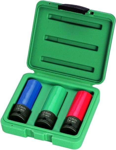 JONNESWAY KOMPLET NASADEK UDAROWYCH DŁUGICH MAGNETYCZNYCH DO FELG ALUMINIOWYCH S18A4103MS JONNESWAY