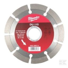 MILWAUKEE TARCZA DIAMENTOWA SEGMENTOWA DU 125 x 22,2mm MILWAUKEE