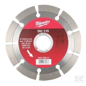 MILWAUKEE TARCZA DIAMENTOWA SEGMENTOWA DU 125 x 22,2mm MILWAUKEE