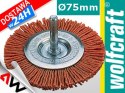 WOLFCRAFT SZCZOTKA NYLONOWA 75mm TARCZOWA TRZPIEŃ 6mm WOLFCRAFT