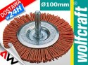 WOLFCRAFT SZCZOTKA TARCZOWA NYLONOWA 100mm TRZPIEŃ 6mm WOLFCRAFT