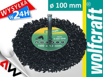WOLFCRAFT SZCZOTKA TARCZOWA UNIWERSALNA 100mm TRZPIEŃ 6mm WOLFCRAFT