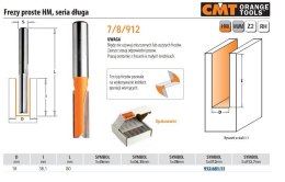 CMT FREZ HM D=18 I=38,1 L=80 S=12 PROSTY, DŁUGI.%%% CMT