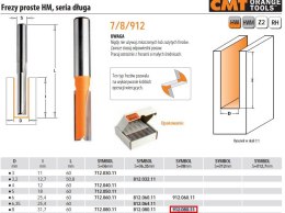 CMT FREZ PROSTY DŁUGI HM D= 8 I=31,7 L=60 S=8 CMT