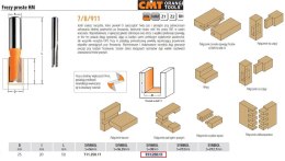 CMT FREZ PROSTY KRÓTKI HM D=50 I=20 L=50 S=8 CMT