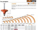 CMT FREZ ZAOKRĄGLAJĄCY Z ŁOŻYSKIEM HM R= 4,75 D=22,2 I=12,7 S=8 CMT