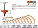 CMT FREZ ZAOKRĄGLAJĄCY Z ŁOŻYSKIEM HM R= 9,5 D=31,7 I=14 S=8 CMT