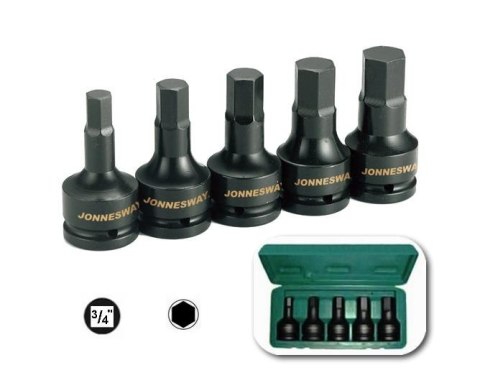 JONNESWAY KLUCZ IMBUSOWY UDAROWY 3/4" KOMPLET 5szt. S05A6105S JONNESWAY