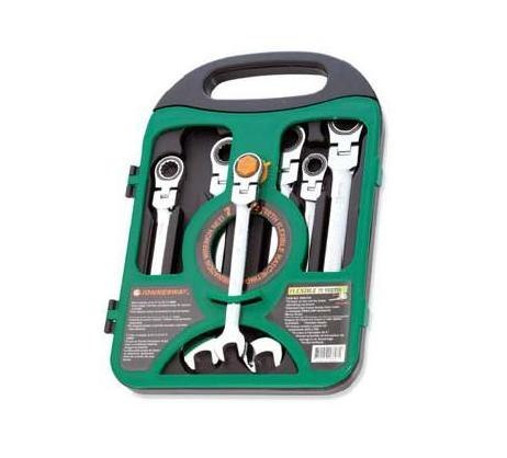 JONNESWAY KLUCZE PŁASKO-OCZKOWE Z GRZECHOTKĄ PRZEGUBOWE KOMPLET 7szt. W66107S JONNESWAY