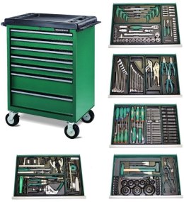 JONNESWAY WÓZEK WARSZTATOWY 7DW5 + 208szt. NARZĘDZI JONNESWAY